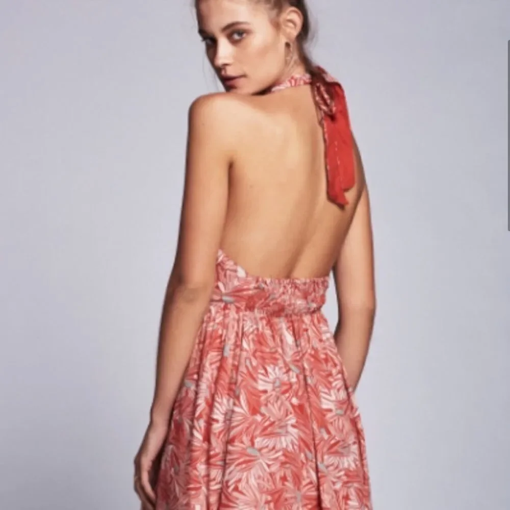 Free People Libby convertible dress coral red size XS - Picture 2 of 8
